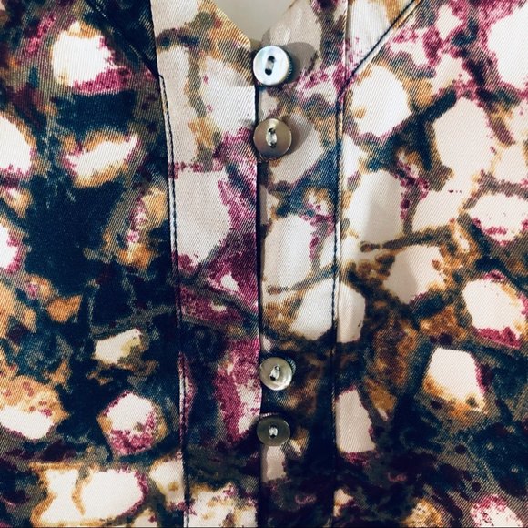 Propaganda V Neck Camisole Sleeveless Top All Over Print Medium - Picture 6 of 11